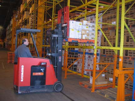 tagged pallet racks testing
